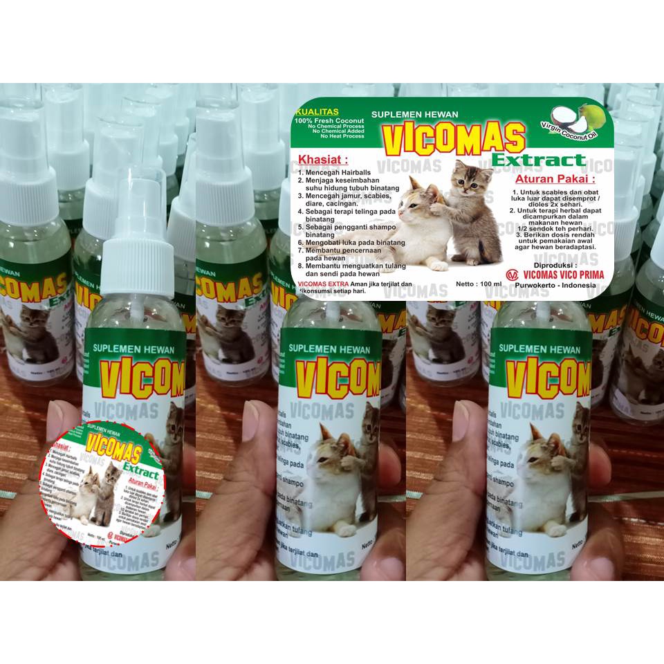 Vco Untuk Kucing Keracunan | Vco Vicomas Extract Spray 100ml