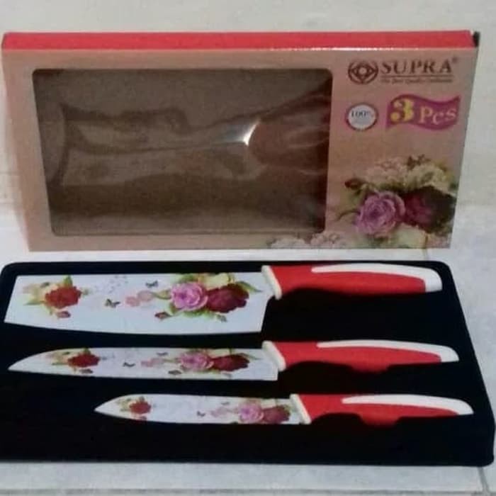 Pisau set SUPRA 8 pcs / pisau cantik