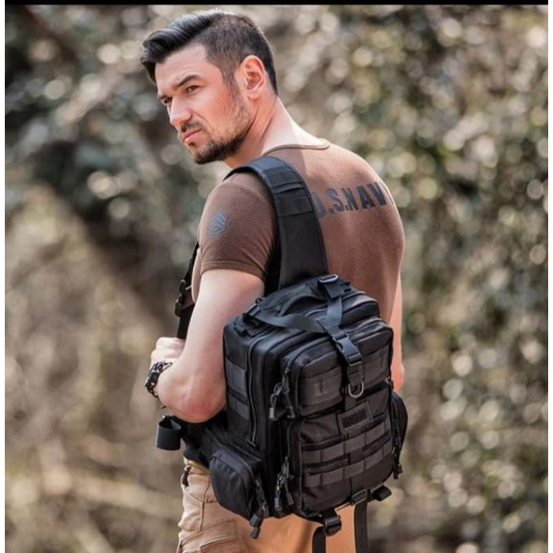 tas selempang pria army tacrical tas punggung tas laptop serbaguna