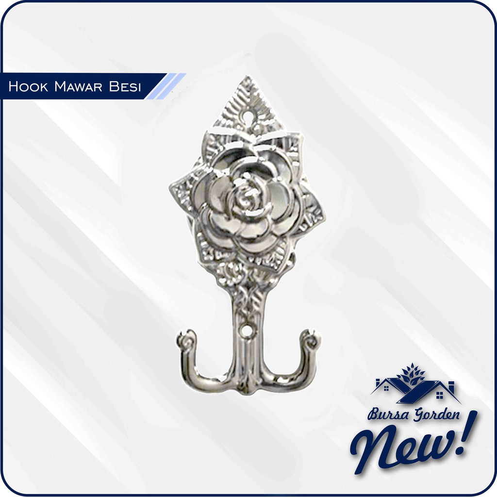 [BURSA GORDEN BANDUNG]HOOK MAWAR PENGGAIT TALI HORDENG JENDELA MINIMALIS GORDEN PINTU