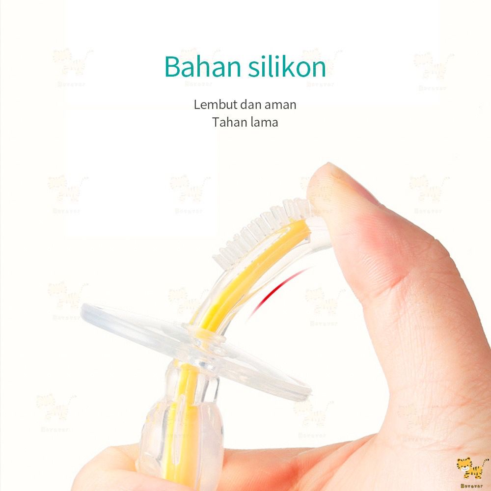 Sikat Gigi Bayi Silicon / Silicon Tooth Brush /  Pembersih Mulut Bayi