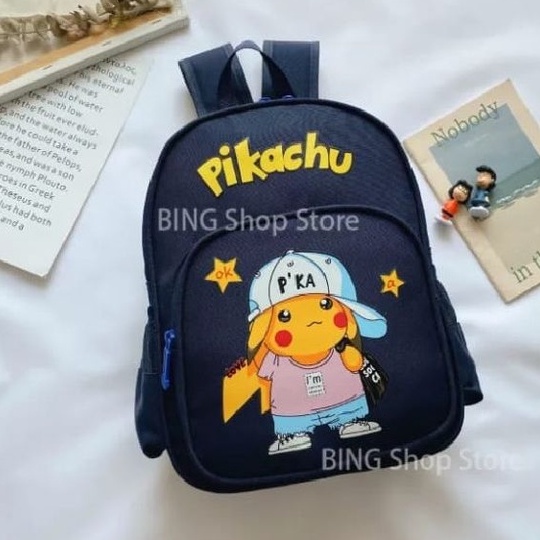 BDKR_TAS - TAS RANSEL ANAK SEKOLAH KARAKTER MOTIF KARTUN POKEMON / PIKACHU LUCU ORTOPAEDI RANSEL ANAK SEKOLAH BAGUS TAS GENDONG ANAK UNTUK TK , SD BACKPACK MULTIFUNGSI BISA BAYAR DITEMPAT