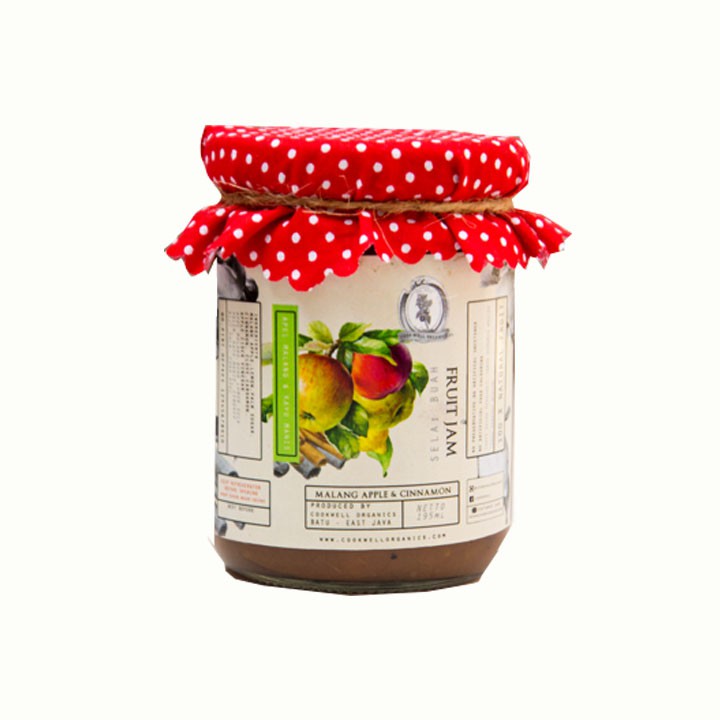 

Selai Apel Malang Kayu Manis Cookwell Organics 190 GR Natural