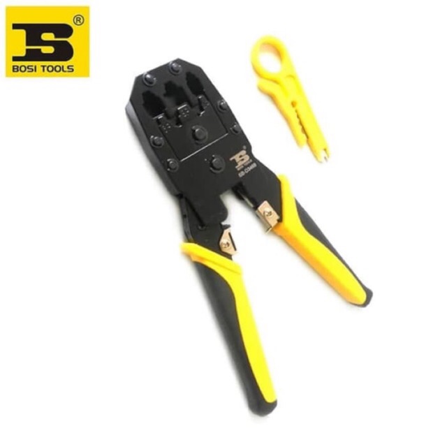 Crimping Tool Kit BOSI Tang Krimping Rj45 cat5e dan cat6e