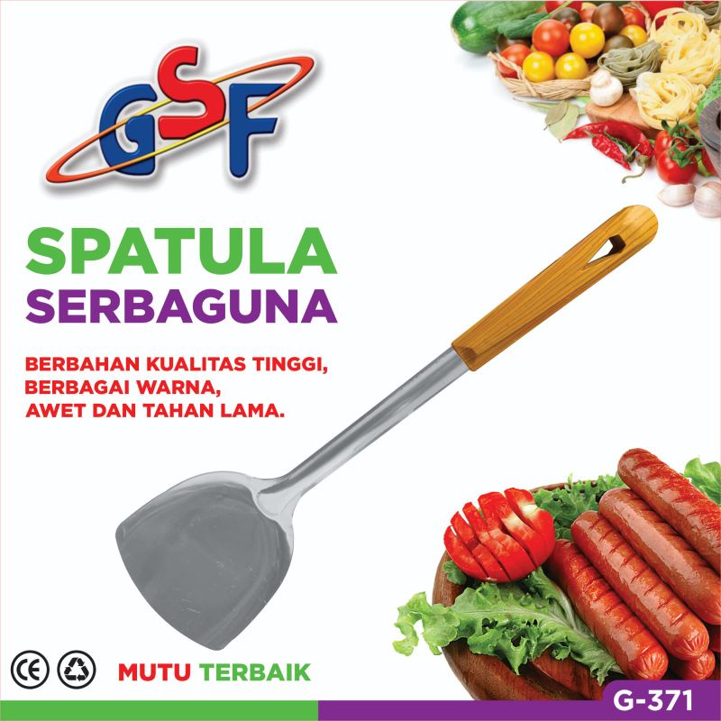 spatula gsf G 371 G 372 gagang kayu anti panas sutil gagang kayu gsf sotel centong