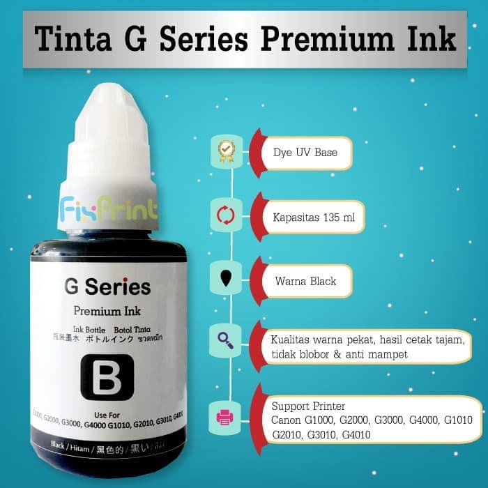 Tinta Canon G1010 G2010 G3010 G4010 Refill G-1010 G-2010 G-3010 FSB1115