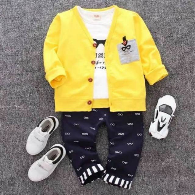 Baju 3 in 1 anak cowok