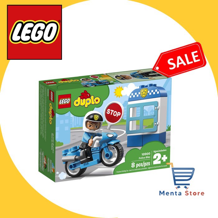 LEGO Duplo 10900 Police Bike Safe for Toddlers Mainan Anak Kecil Aman