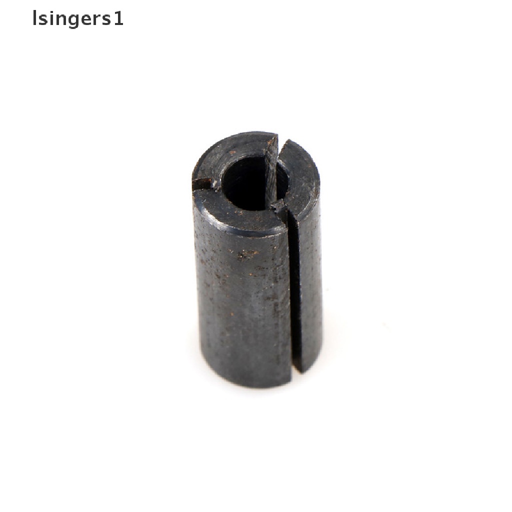 (lsingers1) Mata Bor Router Collet Reduction Bahan Carbon Steel Warna Hitam 1 / 2 &quot;Ke 1 / 4&quot;