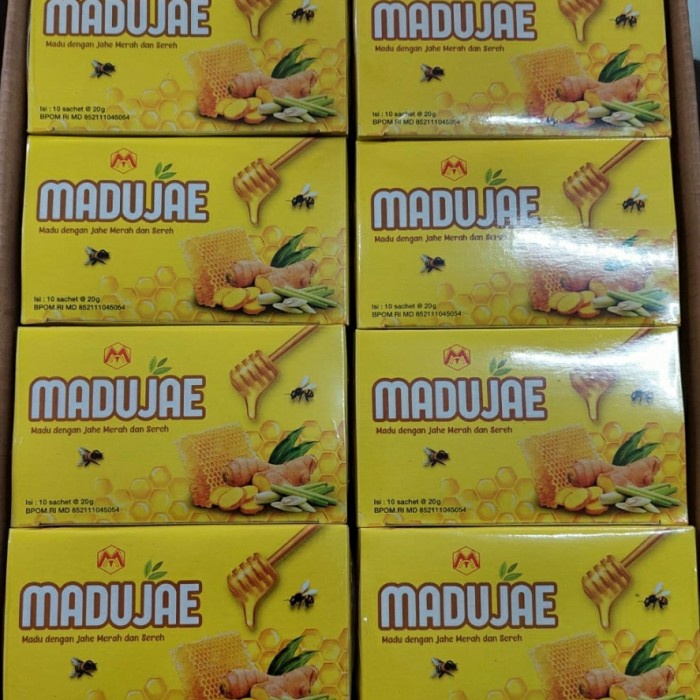 

MADUJAE Madu Jahe Merah dan Sereh Box 10 x 20 gr