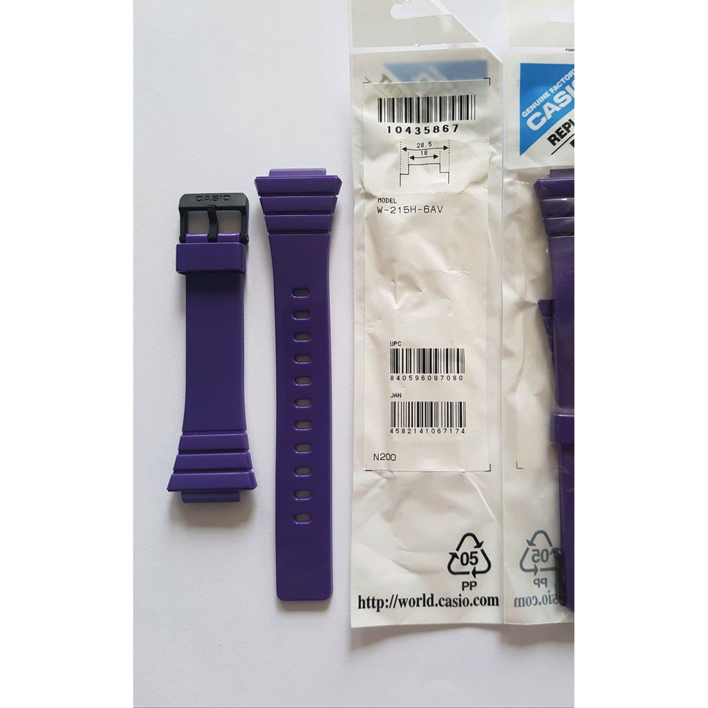 Promo STRAP CASIO W-215H-6A W-215 Casio Original Murah