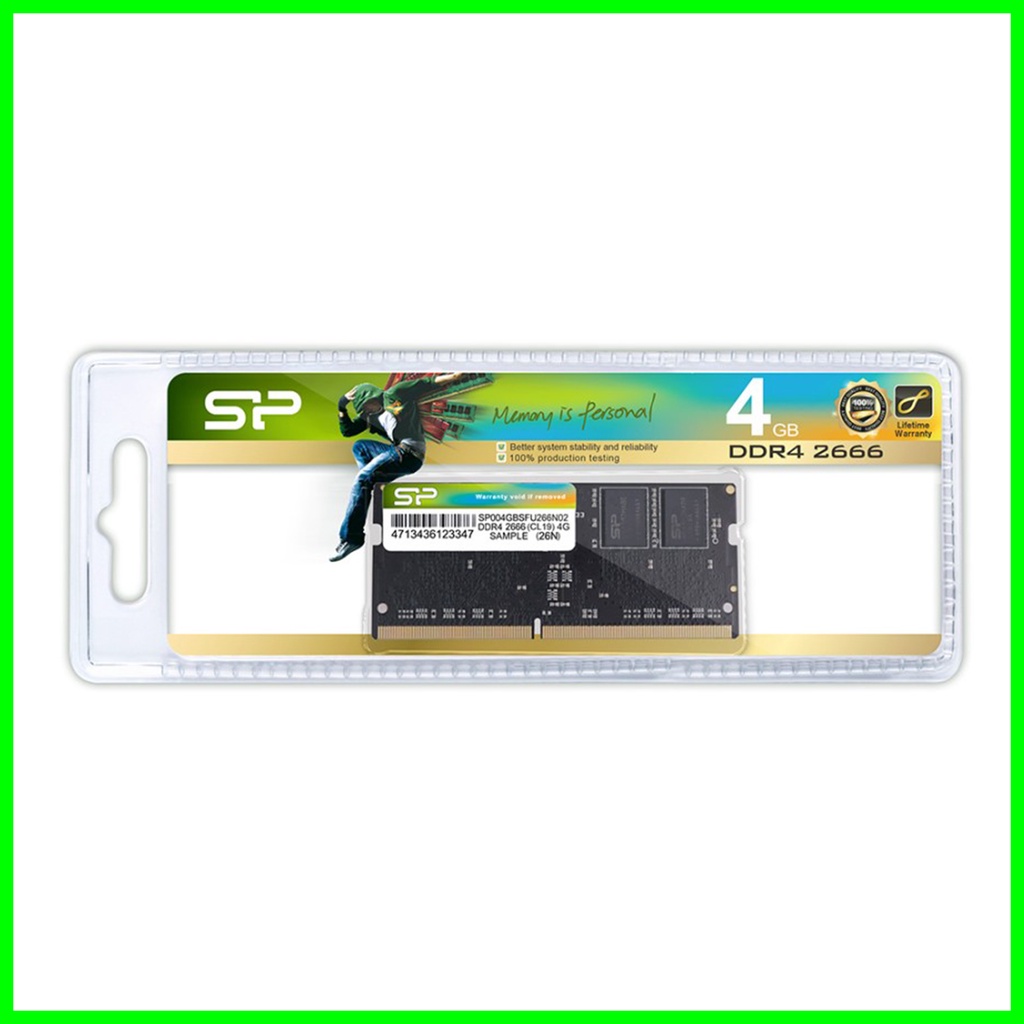 Silicon Power DDR4 2666Mhz 4GB CL19 SO-DIMM RAM Laptop - SODIMM RAM 4GB