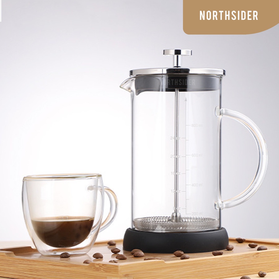 FRENCH PRESS KOPI TEH 350ml dan 600ml BAHAN KACA | COFFEE OR TEA MAKER