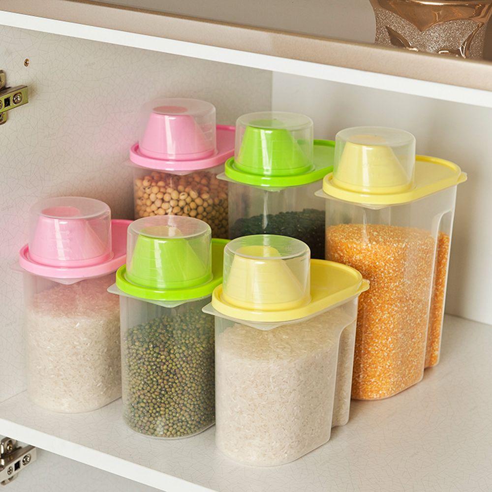 Solighter Cereal Box Easy-pouring Food Case Rice Case Wadah Dapur