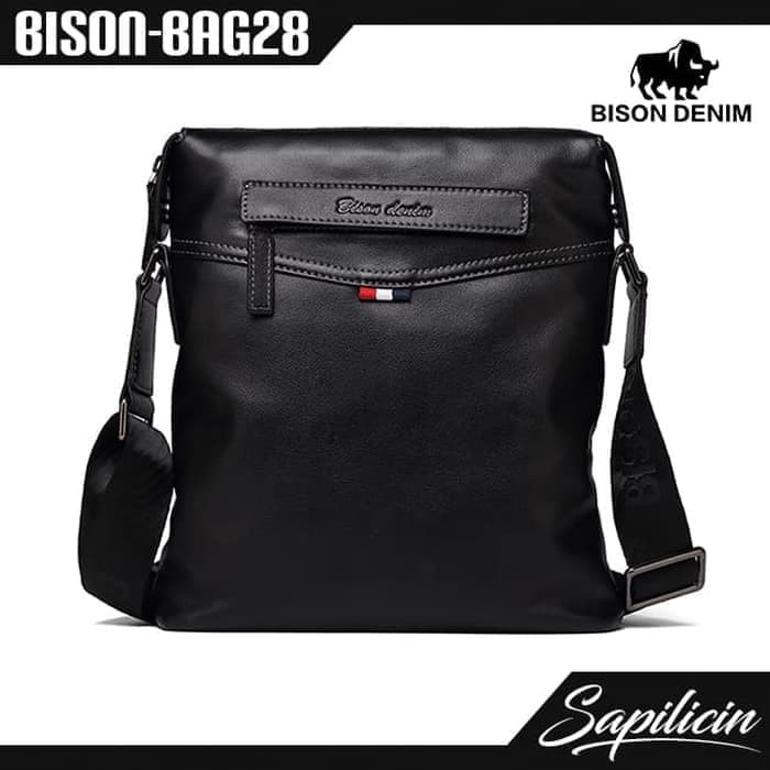 Tas Kulit Bison Denim