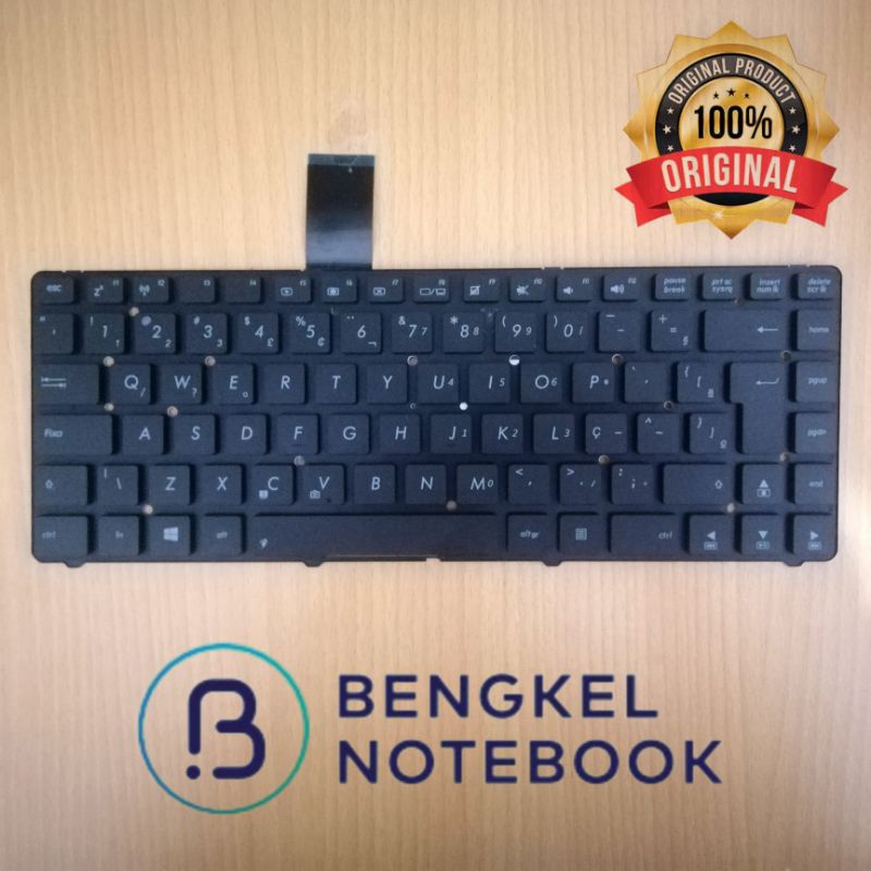 Keyboard Laptop Asus A85 A85V K45 K45A K45VD K45VM K45VS R400 R400VD Kabel Panjang Enter L