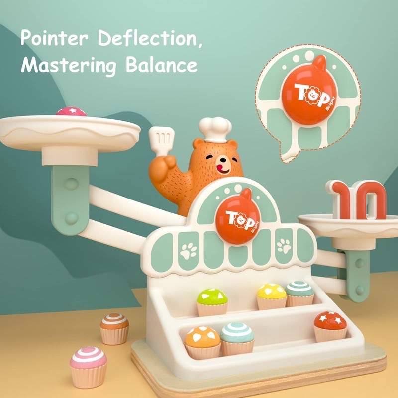 top bright balance math game counting toys mainan edukasi anak mainan timbangan