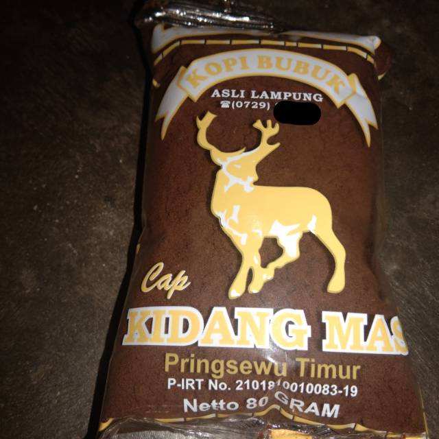 Kopi kidang mas asli lampung pringsewu/kopi bubuk enak/kopi hitam/kopi lampung