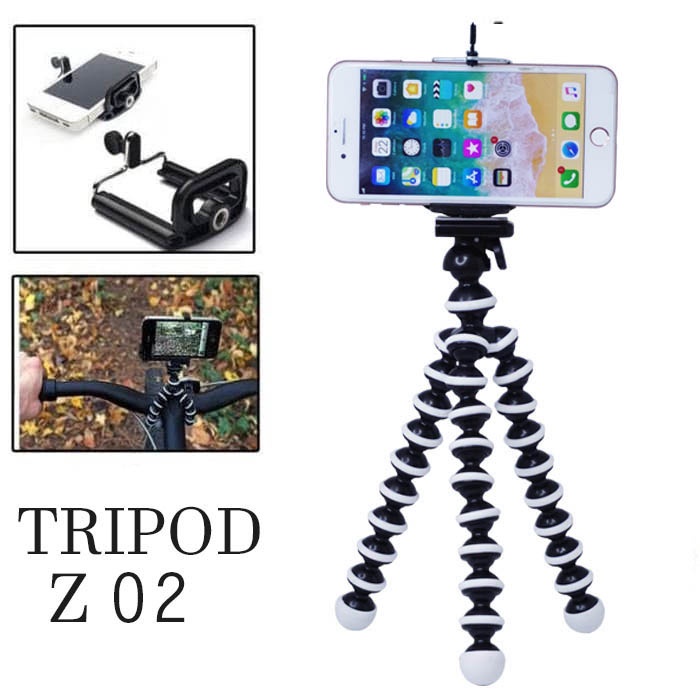 Universal Flexible Gorilla Pod Tripod with Holder Tripod cumi + Jepitan (No Packing) Ukuran M  L