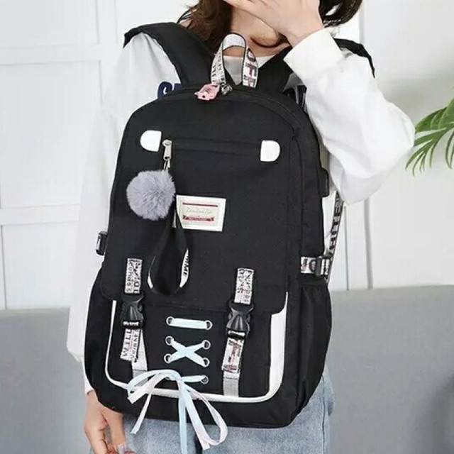 Ransel korea tali backpack sekolah ransel sekolah anak backpack anak murah ransel doughnuts