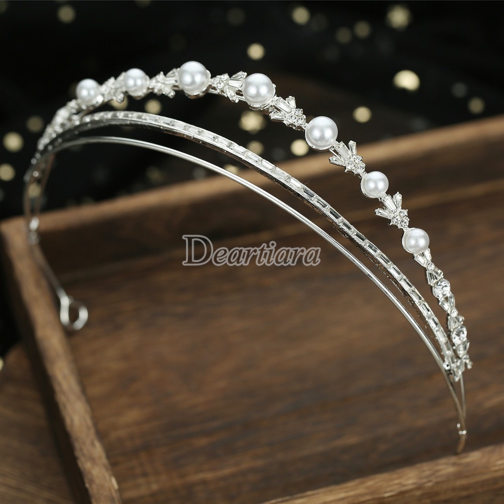 New Fashion Bridal Wedding Hair Accessories Three-layer Multi-layer Zircon Shiny Crown Headwear Wedding Dress Photography Accessories