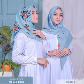 Hijab Jilbab  Instant 2 Warna  Bolak Balik Twotone Ootd 