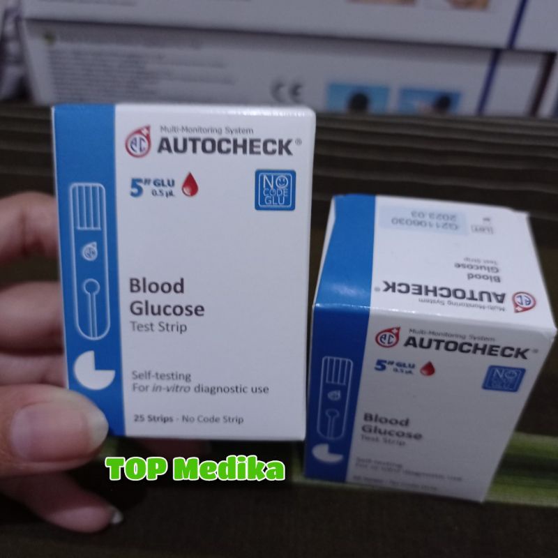 Strip Gula Darah Autocheck Blood Glucose Test Strip