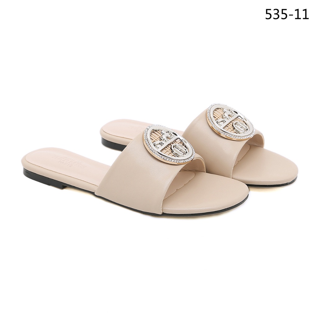 HS Leather New Logo Slide Sandals #535-11