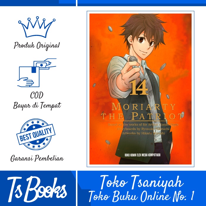 Buku Komik Misteri Moriarty the Patriot 14 Miyoshi Hikaru Komik Thriler Thriller Komik Mistery Komik