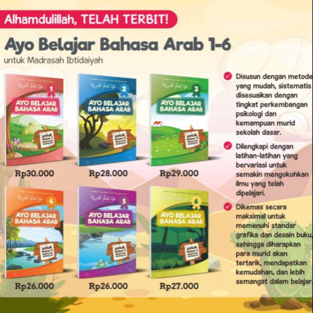 Ayo Belajar Bahasa Arab Kelas 1 Sampai 6 Untuk Madrasah Ibtidaiyah