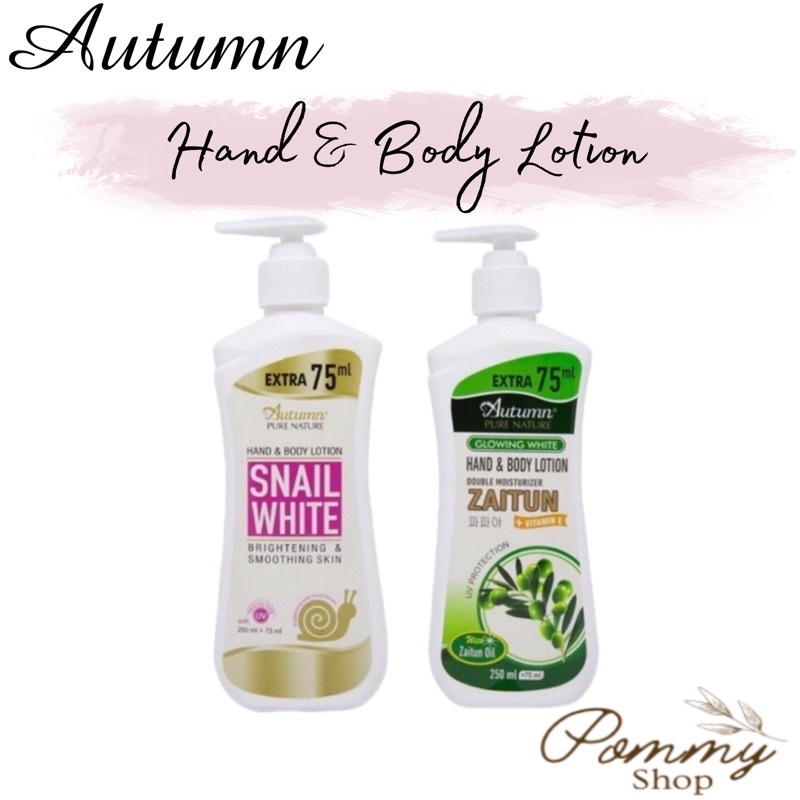 Autumn Glowing White Hand &amp; Body Lotion 250ml