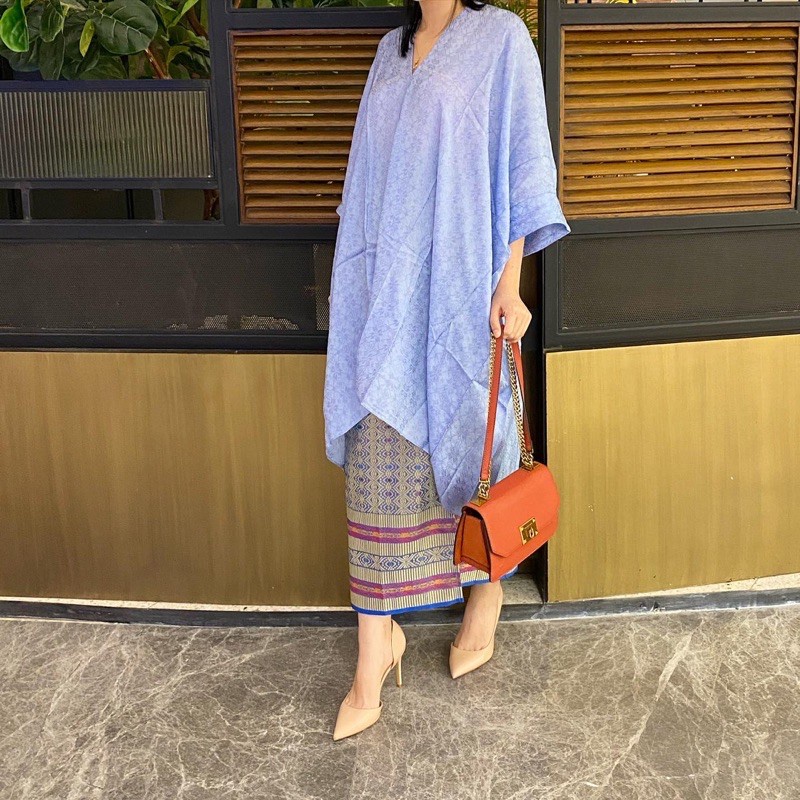 Set tunik Aruna rok songket lilit