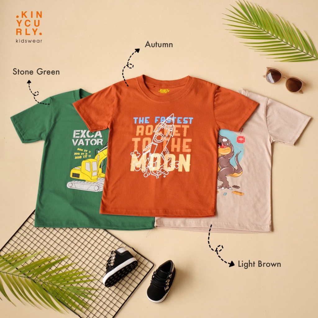 Tshirt Kaos anak laki laki warna EARTH TONE by kinycurly | DUO KRUCILS