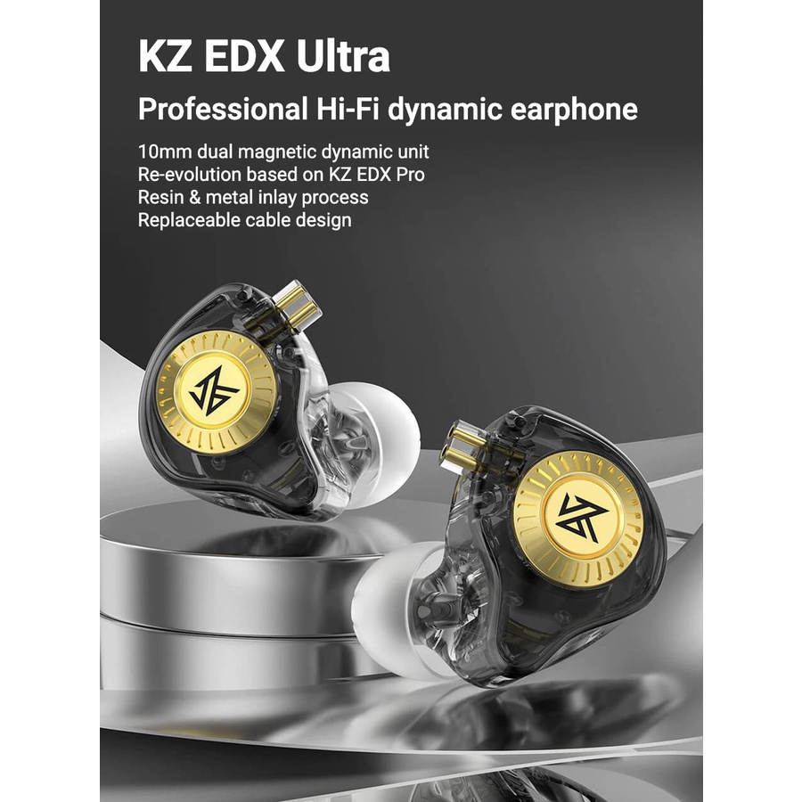 KZ EDX Ultra with Mic Bass Earphone Headset Alt TRN MT1 CCA CRA Pro