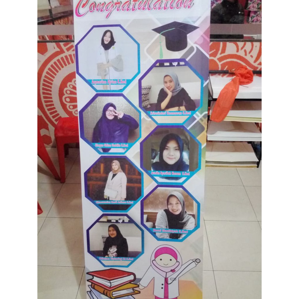 Desain X Banner Wisuda Keren