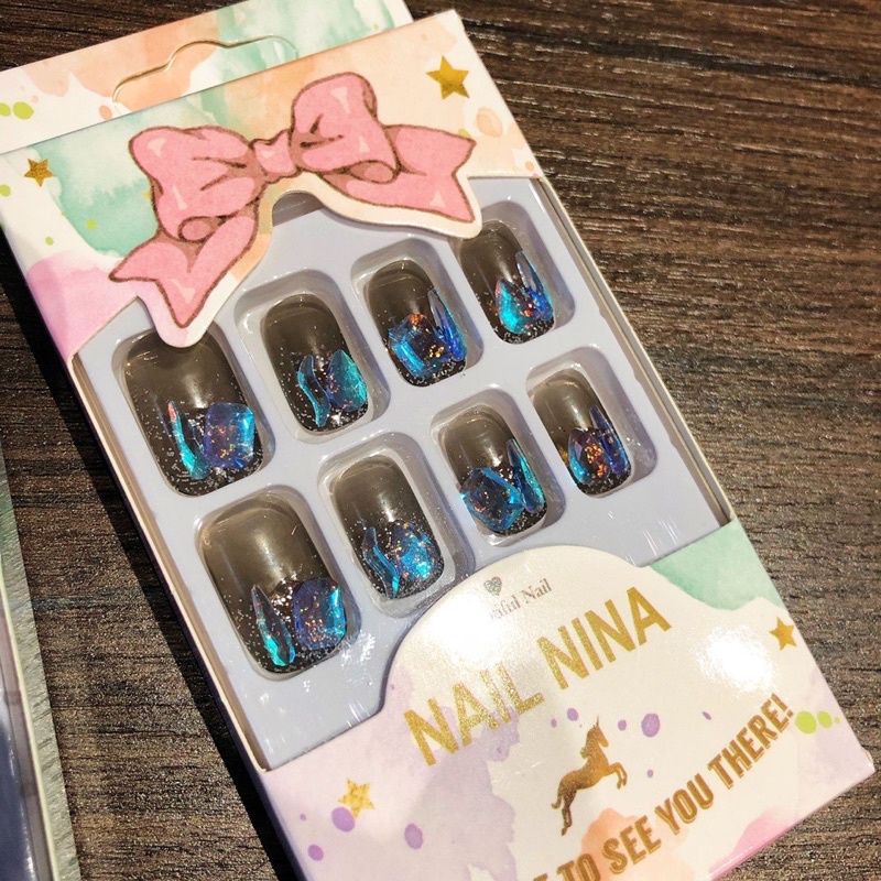 Kuku Palsu 【A7，lem sticker】Nikah kuku Wedding False Nailart Pengantin Tangan