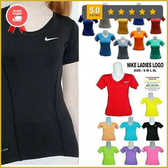 Kaos Sport Senam Gym Nike Import Murah Wanita Premium