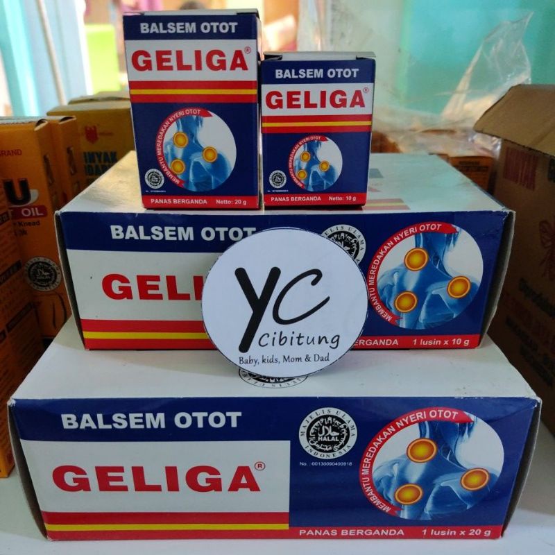 Balsem Otot Geliga 20 g 10 g Ngeri Otot Sendi Memar Keseleo pegal - pegal