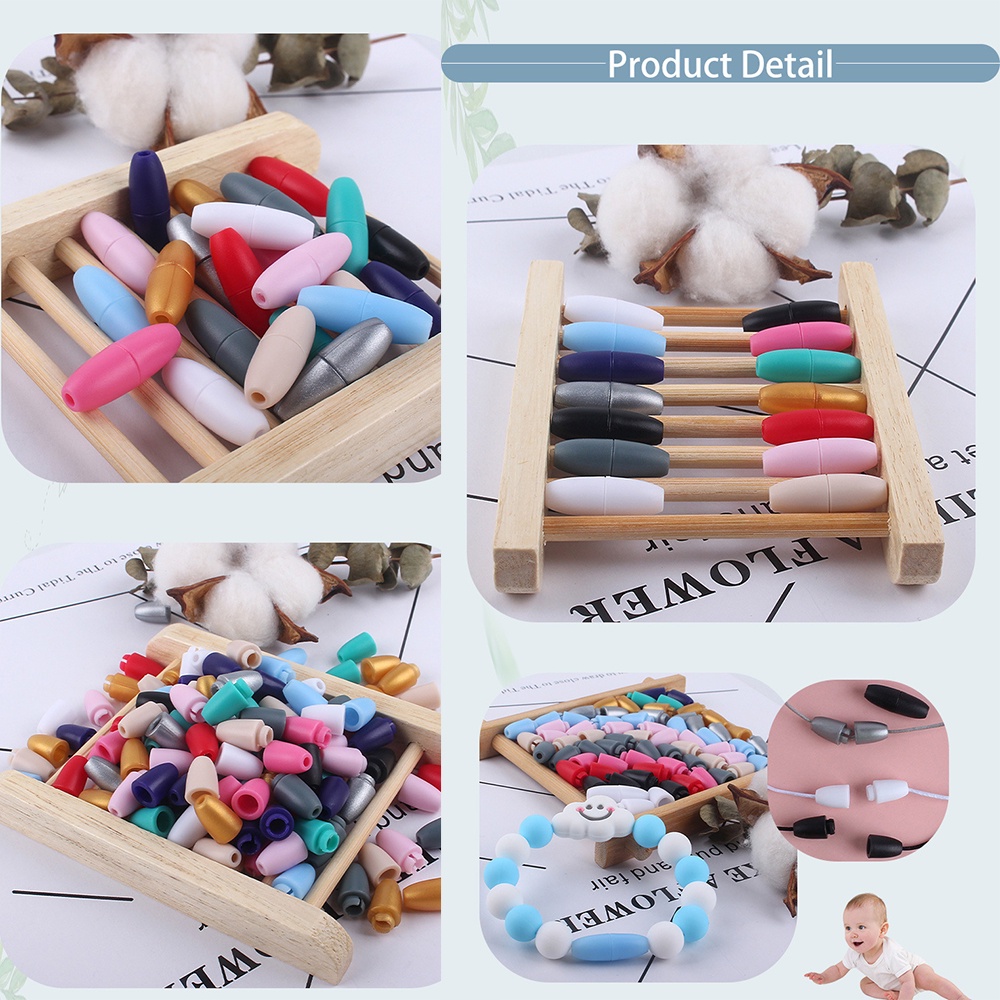 Warna Gesper Yang Dapat Dilepas Tali Plastik Kalung Gesper Aksesoris Fashion DIY（10pcs）