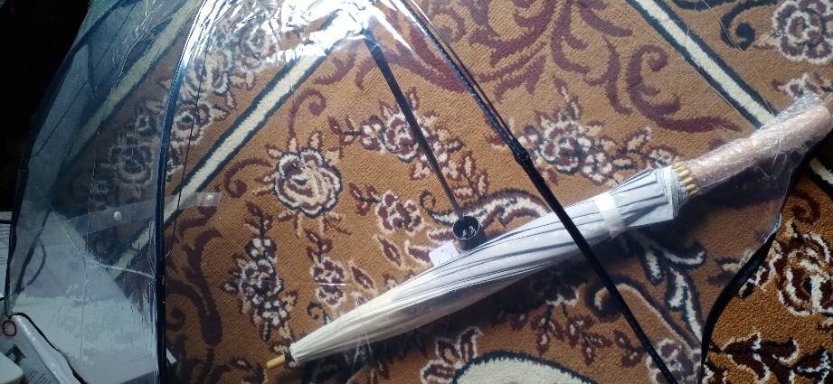 Tabasa Payung Lipat Transparan Bening