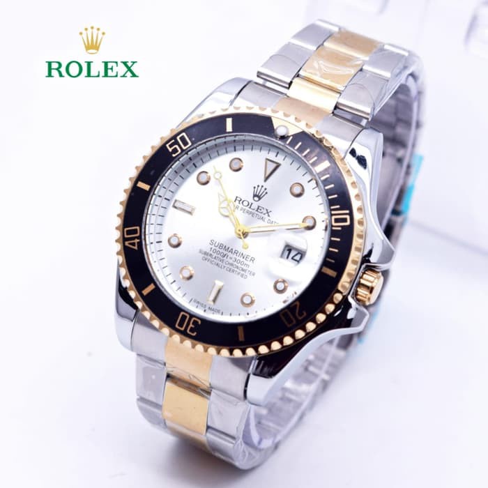 Rolex Submariner Jam Tangan Pria Rantai Date free box