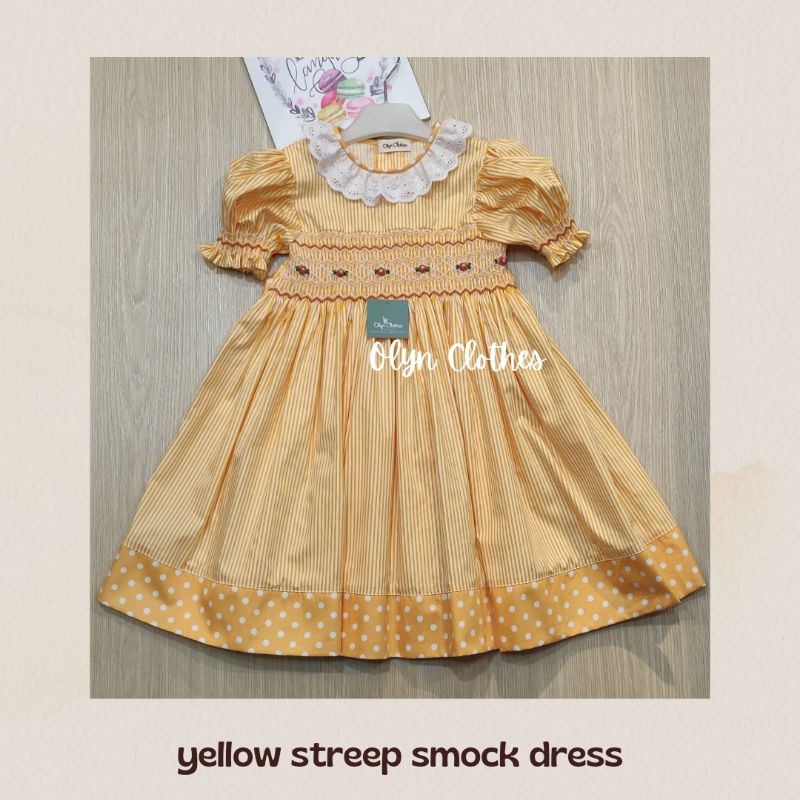 Baju anak smock handmade/baju pesta anak/dress anak