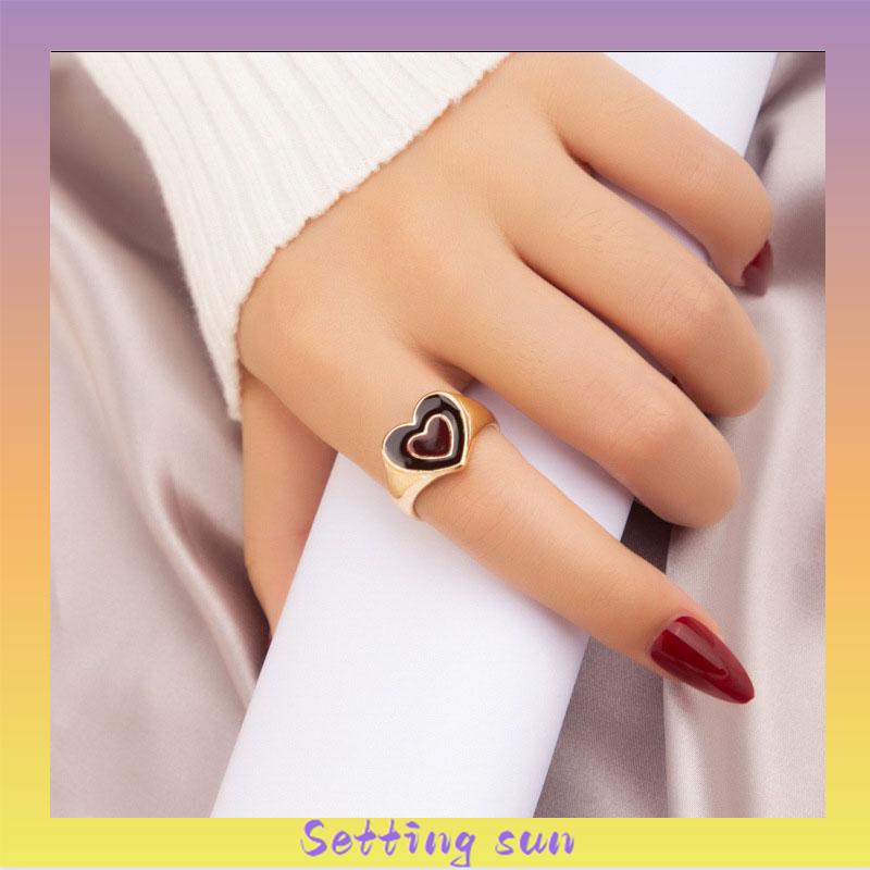 COD✨Aksesoris Fashion Cincin Pasangan Cinta Adjustable TN