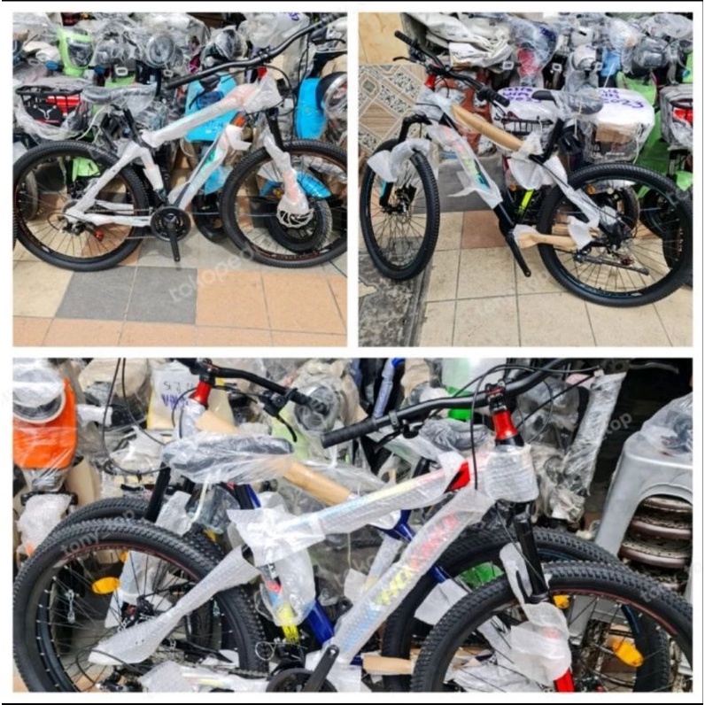 Sepeda MTB Gunung 26 New Phoenix Asli Rem Disk Brake Skok RD 3x7 Speed