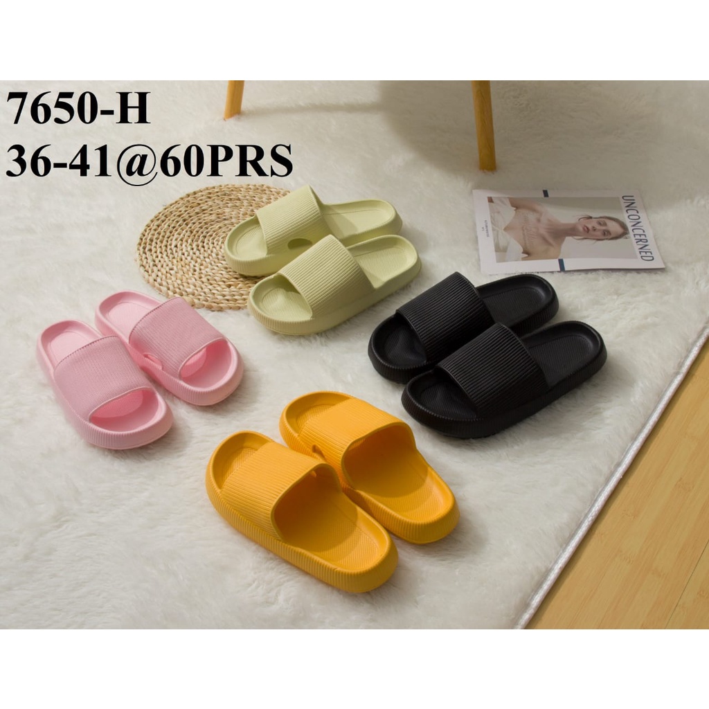 Sandal slop santai wanita / sandal rumah karet eva terbaru ori produk import HYS 7650