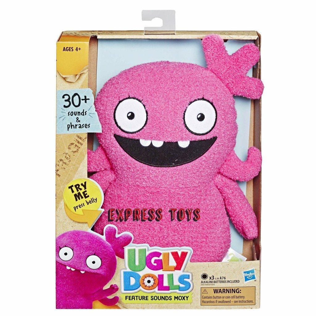 Boneka Ugly Dolls Moxy With 30 Sounds Phrases Plush Stuffed Pink - fluffy pink shark kitten roblox