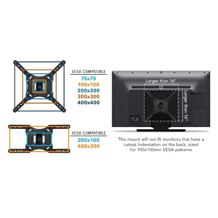 Bracket TV Swivel 55 50 43 42 40 32 Inch Swivel 6 Arah IMPORT