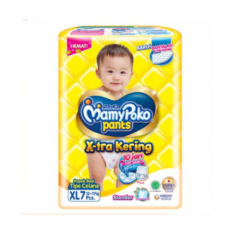 MamyPoko Pants Standar XL7 / Popok Celana / Popok Sekali Pakai