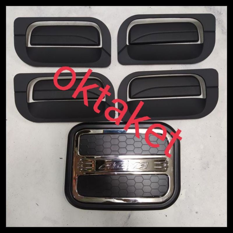 paket outer handle tank cover agya ayla 2012 2017 2021 2022 hitam