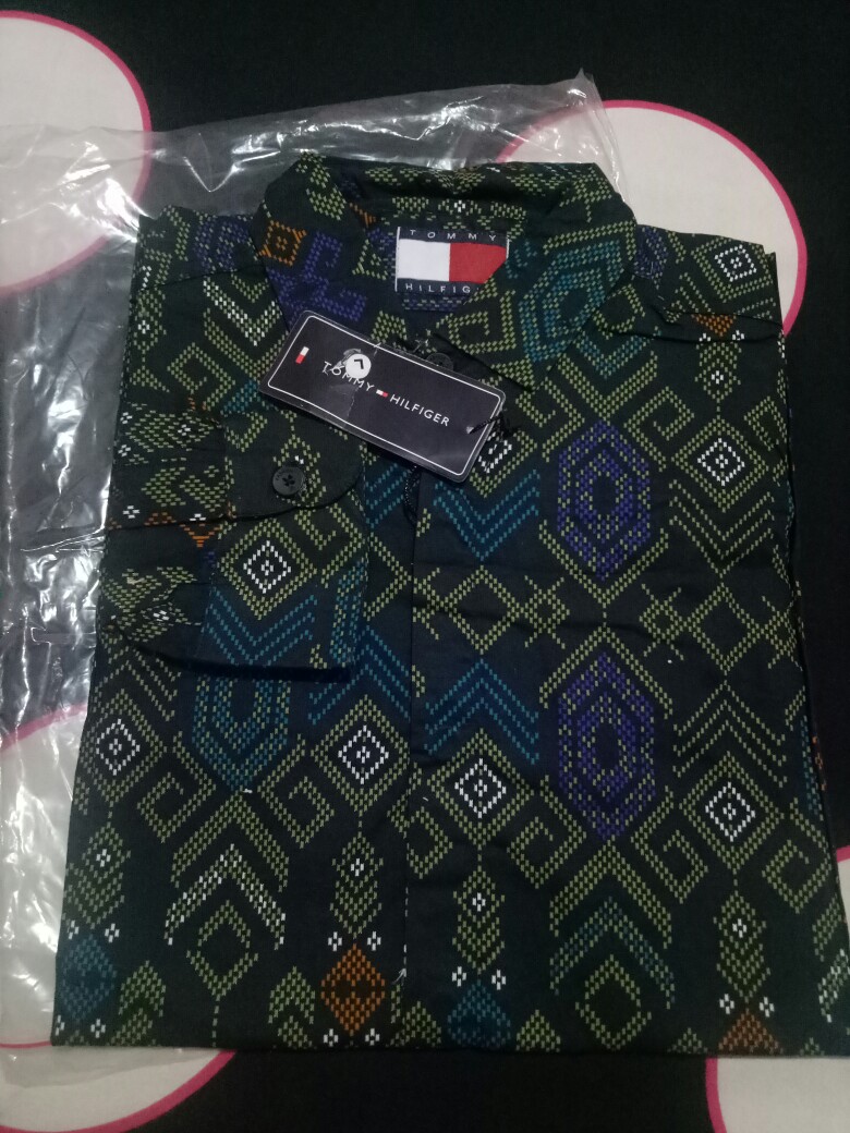 Dgm Fashion   Kemeja Batik Songket Pria Lengan Panjang 5387
